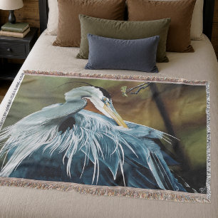 Couverture Héron bleu élégant faune oiseau nature