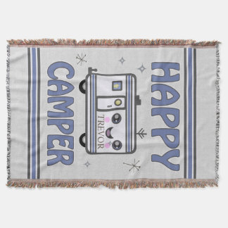 Couverture heureuse faite sur commande vintage de