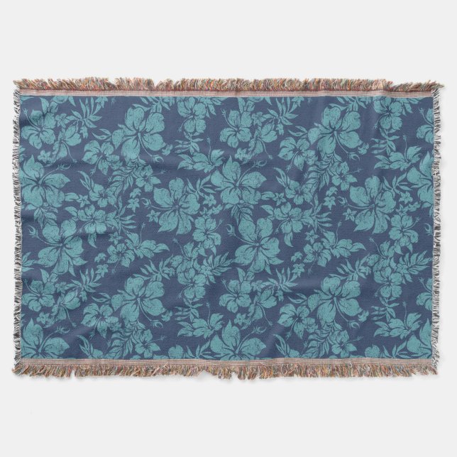 Couverture Hibiscus Pareau Hawaiian Floral Thon Blanket (Devant)