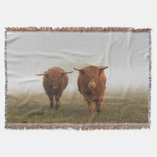 Couverture Highland Cow Woven Blanket