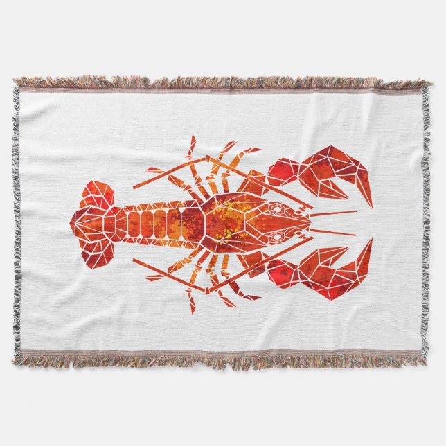 Couverture Homard polygonal rouge (Devant)