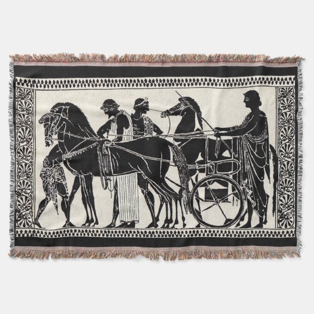 Couverture hommes et copie romains antiques de chevaux (Devant)
