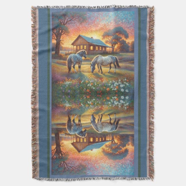 Couverture Horse on Farm Wildflower Meadow (devant Vertical)