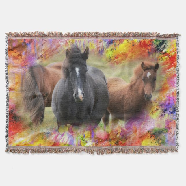 Couverture Horses Colorful (Devant)