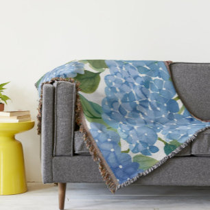 Couverture Hortensias bleus   Beau buisson floral