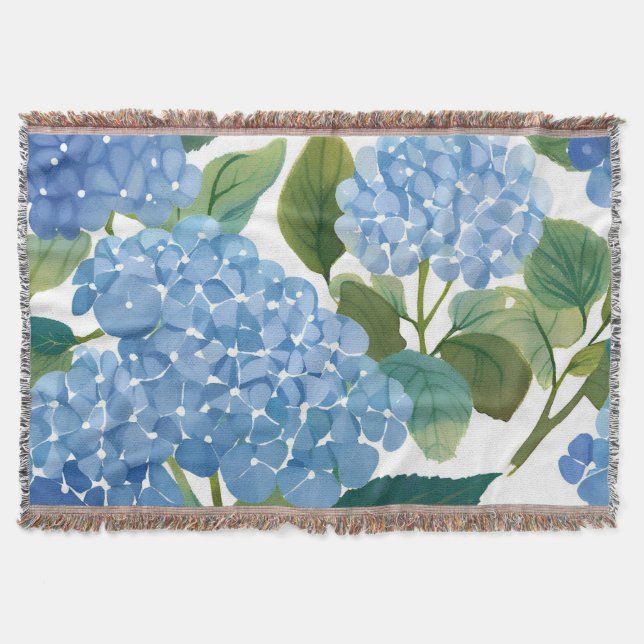 Couverture Hortensias bleus | Beau buisson floral (Devant)