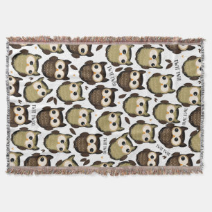 Couverture Hou hou ! joli motif de hibou.