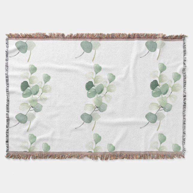 Couverture Housse de couette Feuilles de Pastel d'Eucalyptus  (Devant)