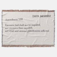 Huitième amendement Constitution Charte des droits