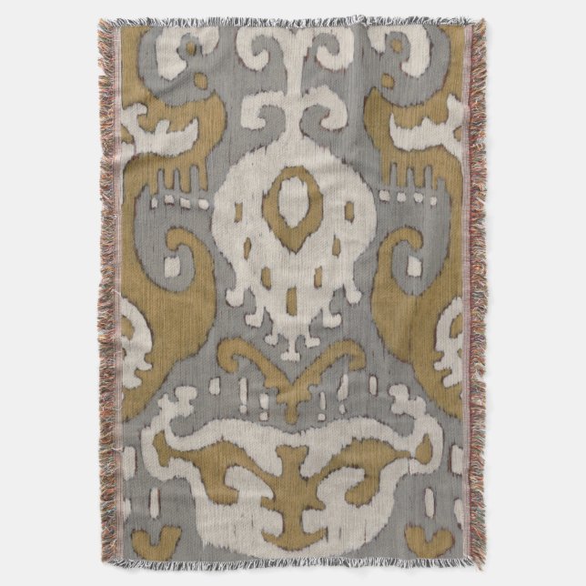 Couverture Ikat ocre II (devant Vertical)