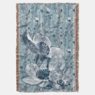 Couverture Illustration botanique bleue vintage