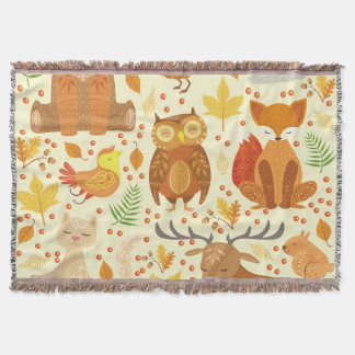 Couverture Illustration d'animaux de forêt ornementaux.