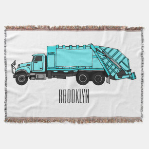 Couverture Illustration de camion à ordures