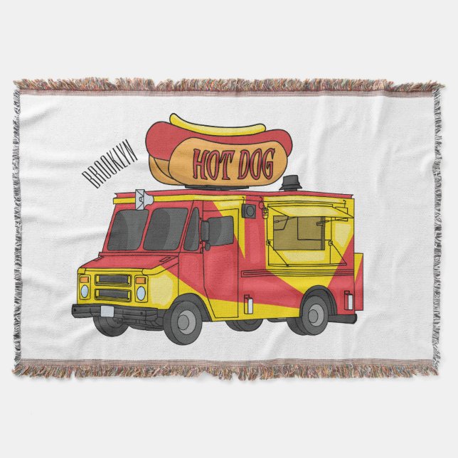 Couverture Illustration de camion de nourriture hot dog de de (Devant)
