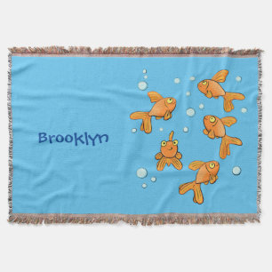 Couverture Illustration de caricature de poisson rouge orange