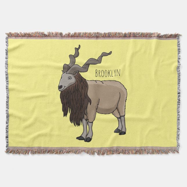 Couverture Illustration de chèvre de Markhor (Devant)