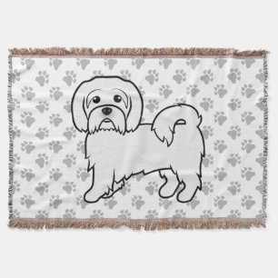 Couverture Illustration de chien de dessin animé mignon Coton