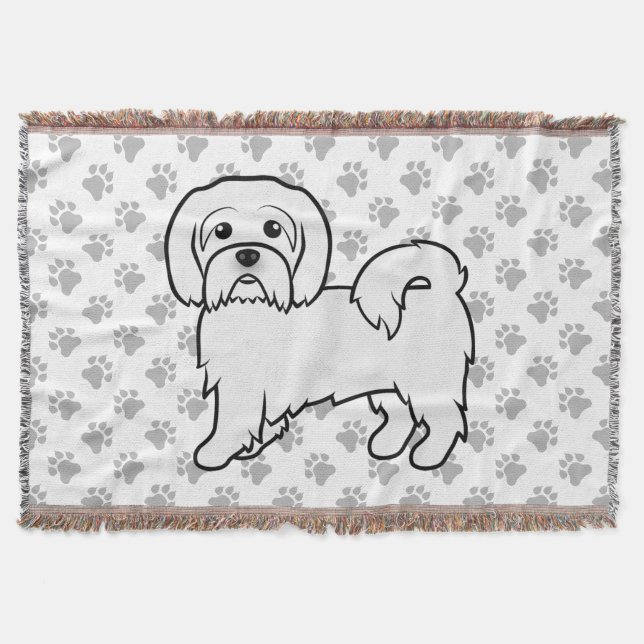 Couverture Illustration de chien de dessin animé mignon Coton (Devant)
