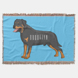 Couverture Illustration de chien Rottweiler