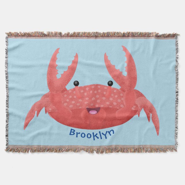 Couverture Illustration de crabe cartoon mignon avec des tach (Devant)