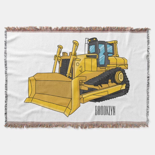 Couverture Illustration de dessin animé Bulldozer (Devant)