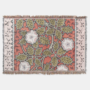 Couverture Illustration de fleur d'art de rose sauvage vintag