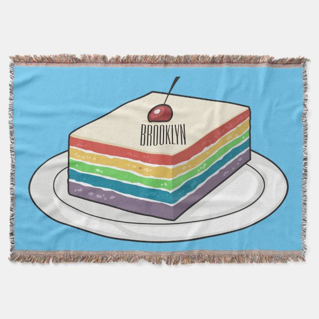 Couverture Illustration de gâteau arc-en-ciel (Devant)