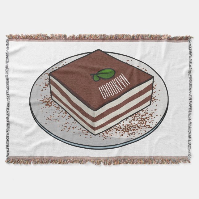 Couverture Illustration de gâteau de Tiramisu (Devant)