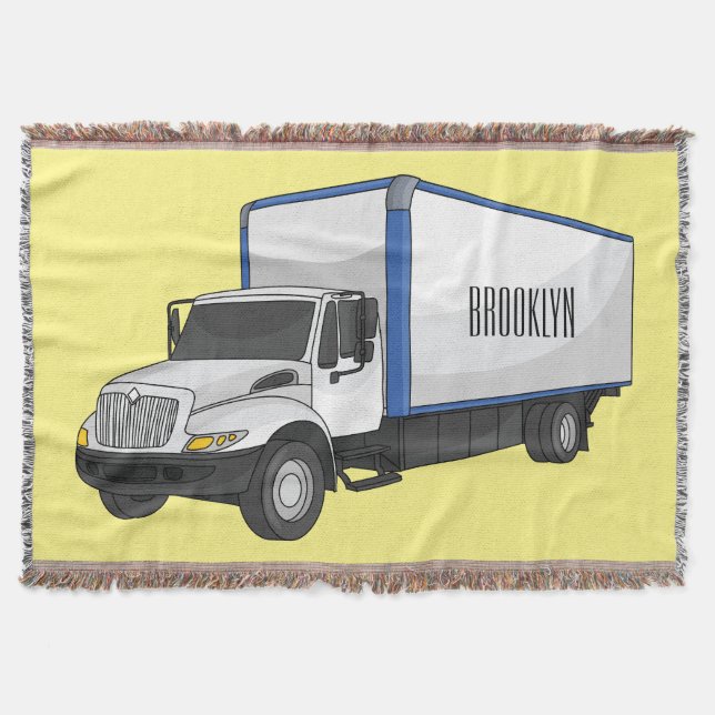 Couverture Illustration de la caricature du camion-boîte (Devant)