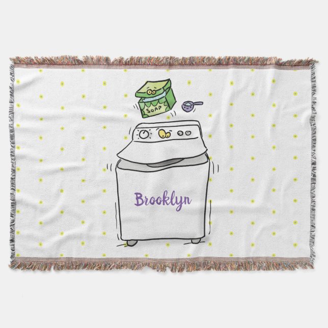 Couverture Illustration de lave-linge mignonne (Devant)