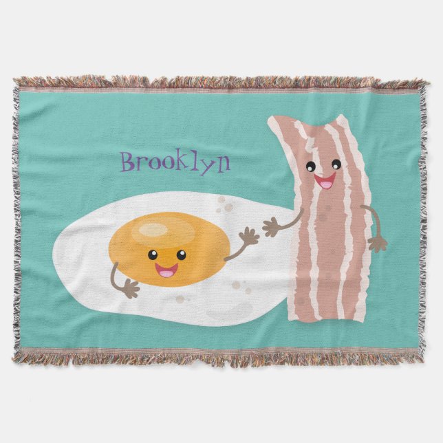 Couverture Illustration de l'oeuf de Cute kawaii et du bacon (Devant)