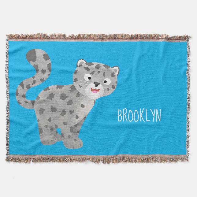 Couverture Illustration de mignon léopard des neiges (Devant)