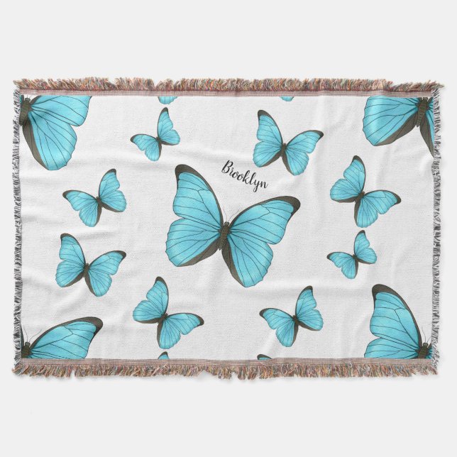 Couverture Illustration de papillons Morpho (Devant)