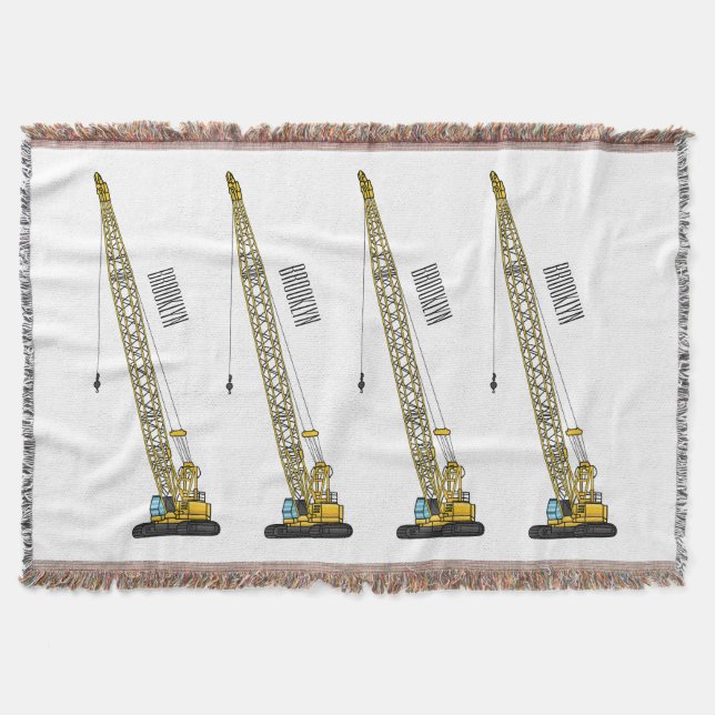 Couverture Illustration de pelleteuse à câble de dessin animé (Devant)