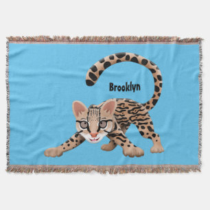Couverture Illustration d'ocelot mignon