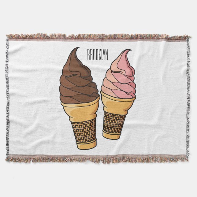 Couverture Illustration du cône de crème glacée (Devant)