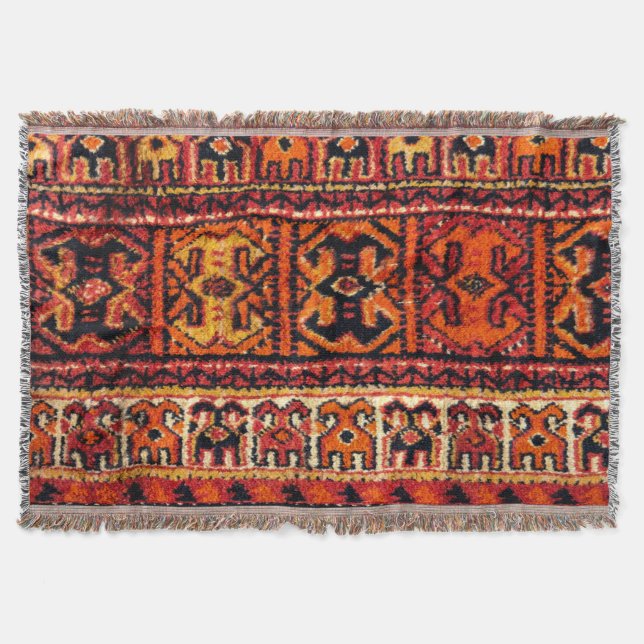 Couverture Image d'un tapis vintage. Texture impressionnante (Devant)