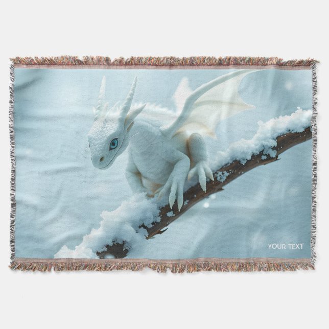 Couverture Imaginaire Bébé blanc mignon Dragon (Devant)