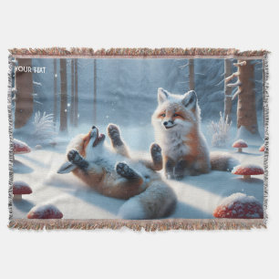 Couverture Imaginaire mignon deux bébés renards