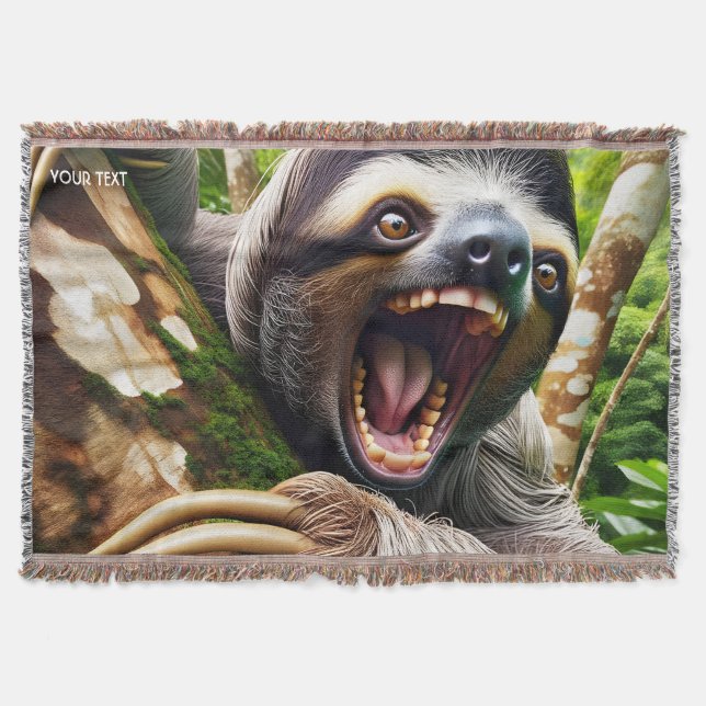 Couverture Imaginaire mignon Sloth très en colère (Devant)
