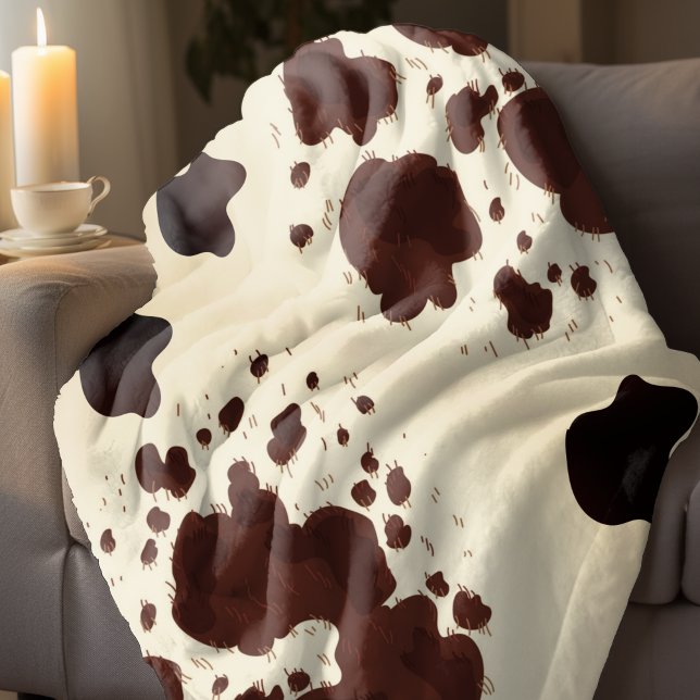 Couverture Impression de vache Brown (Créateur téléchargé)