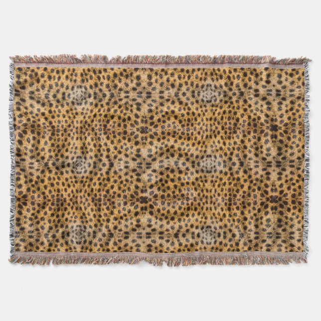 Couverture Imprimé de fourrure de guépard exotique tendance I (Devant)