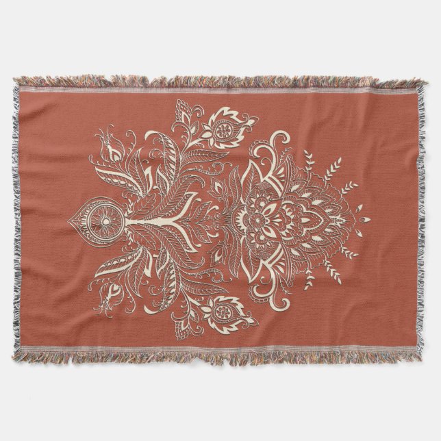 Couverture Indian Paisley - Lance Blanket (Devant)