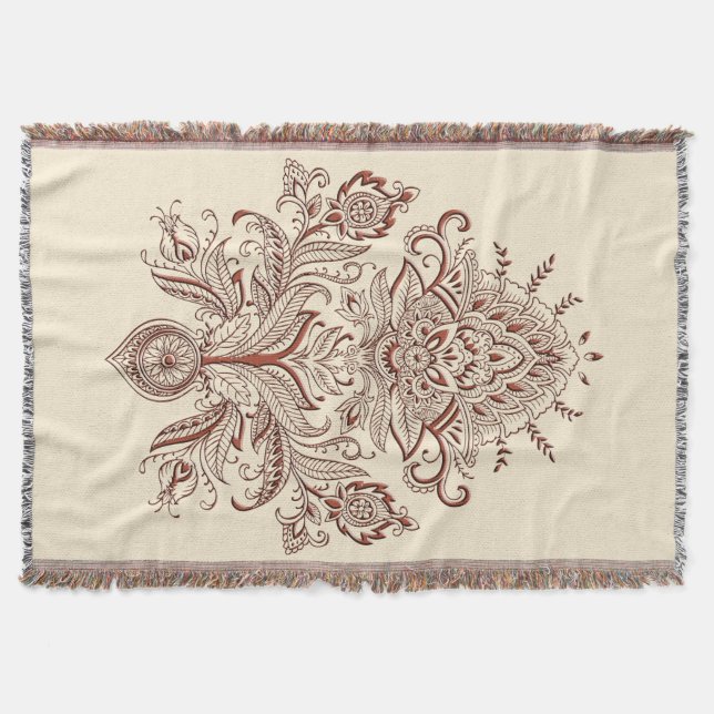 Couverture Indian Paisley - Lance Blanket (Devant)