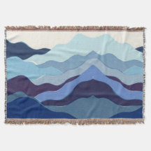 Couverture Indigo Denim Sky Mountain Ridge