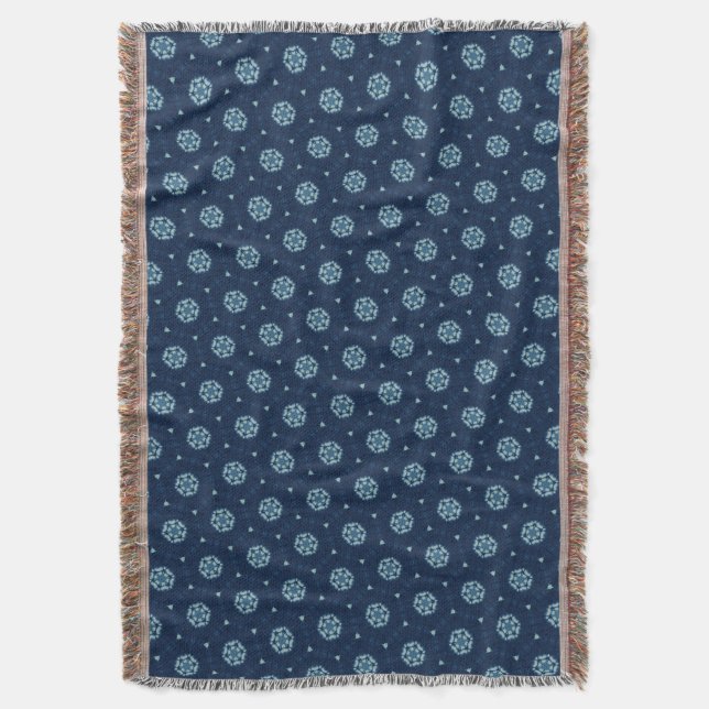 Couverture Indigo Spirit : Boho Géométrie africaine (devant Vertical)
