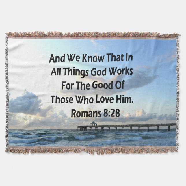 COUVERTURE INSPIRING ROMANS 8:28 BIBLE VERSE (Devant)