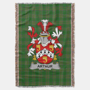 Couverture Irish Arthur Coat of Arms Family Crest Irlande