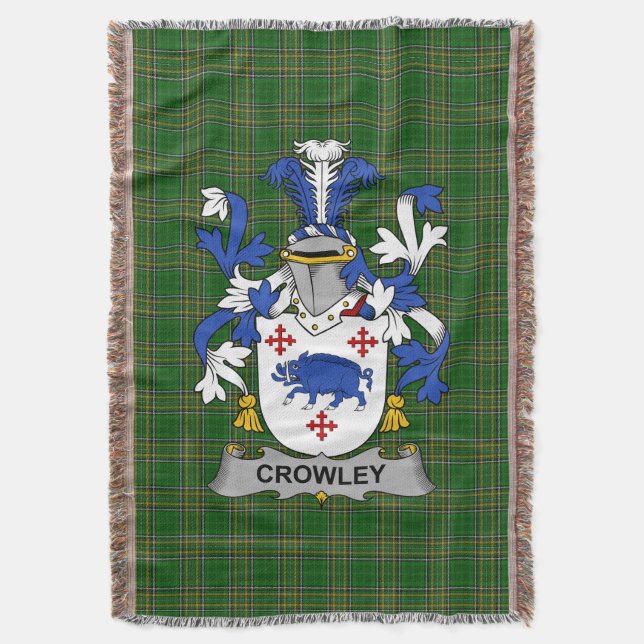 Couverture Irish Crowley ou O_Crouley Armoiries de la famille (devant Vertical)