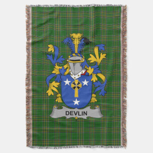 Couverture Irish Devlin ou O_Devlin Armoiries de famille Cres